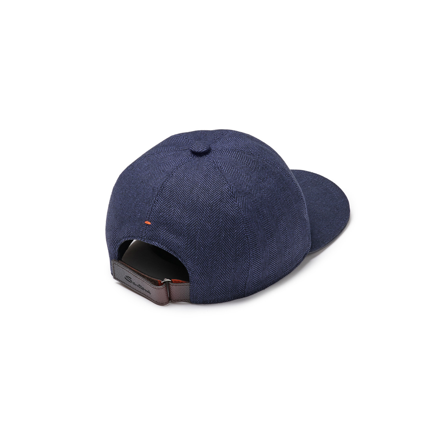 Men's blue fabric baseball cap - 4