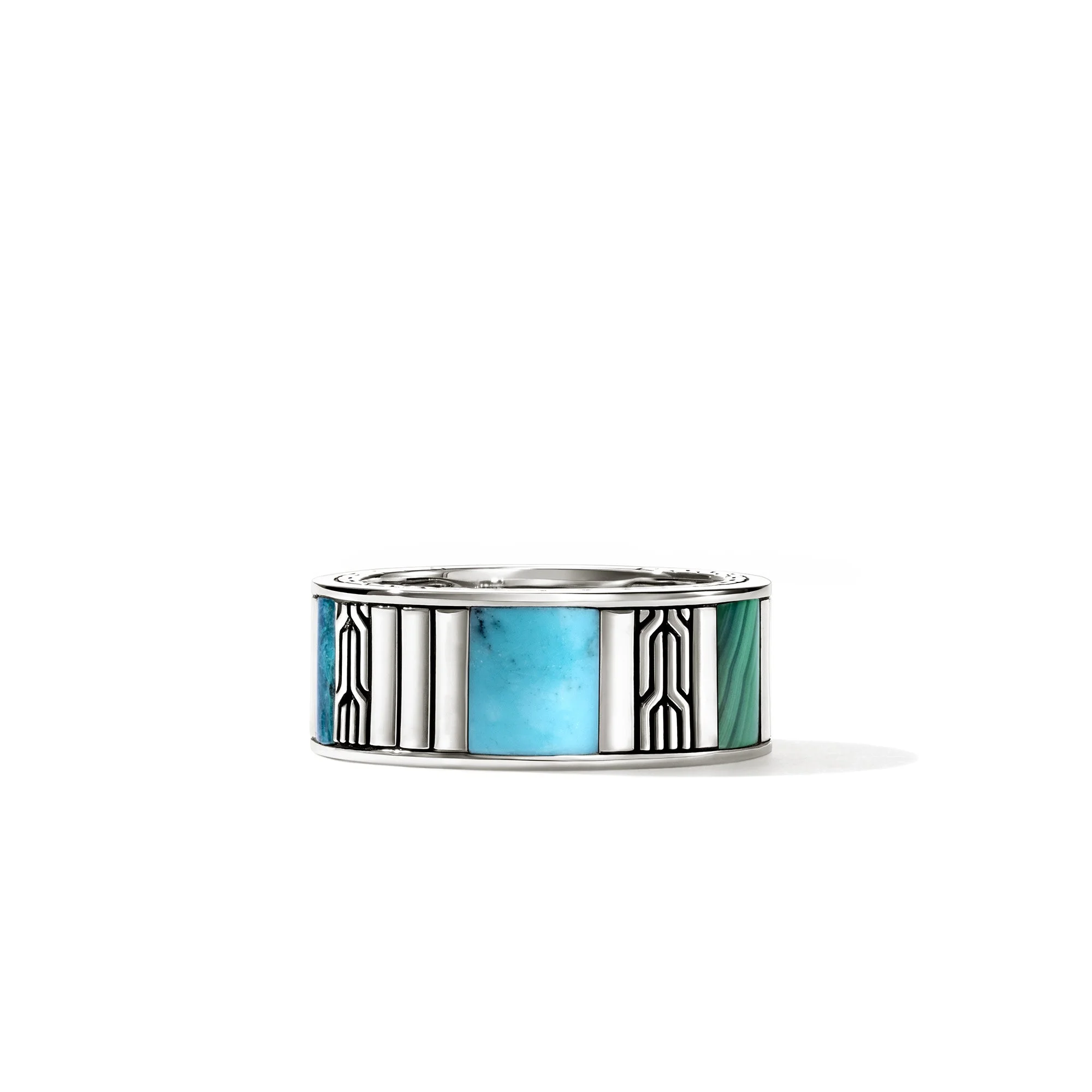 Icon 50 Ring, Sterling Silver, Hardstones - 1