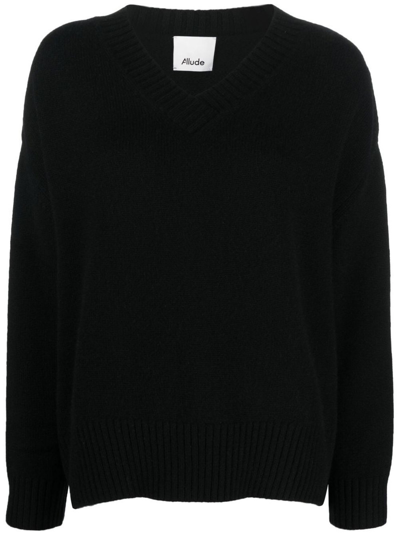 V-neck cashmere jumper 1