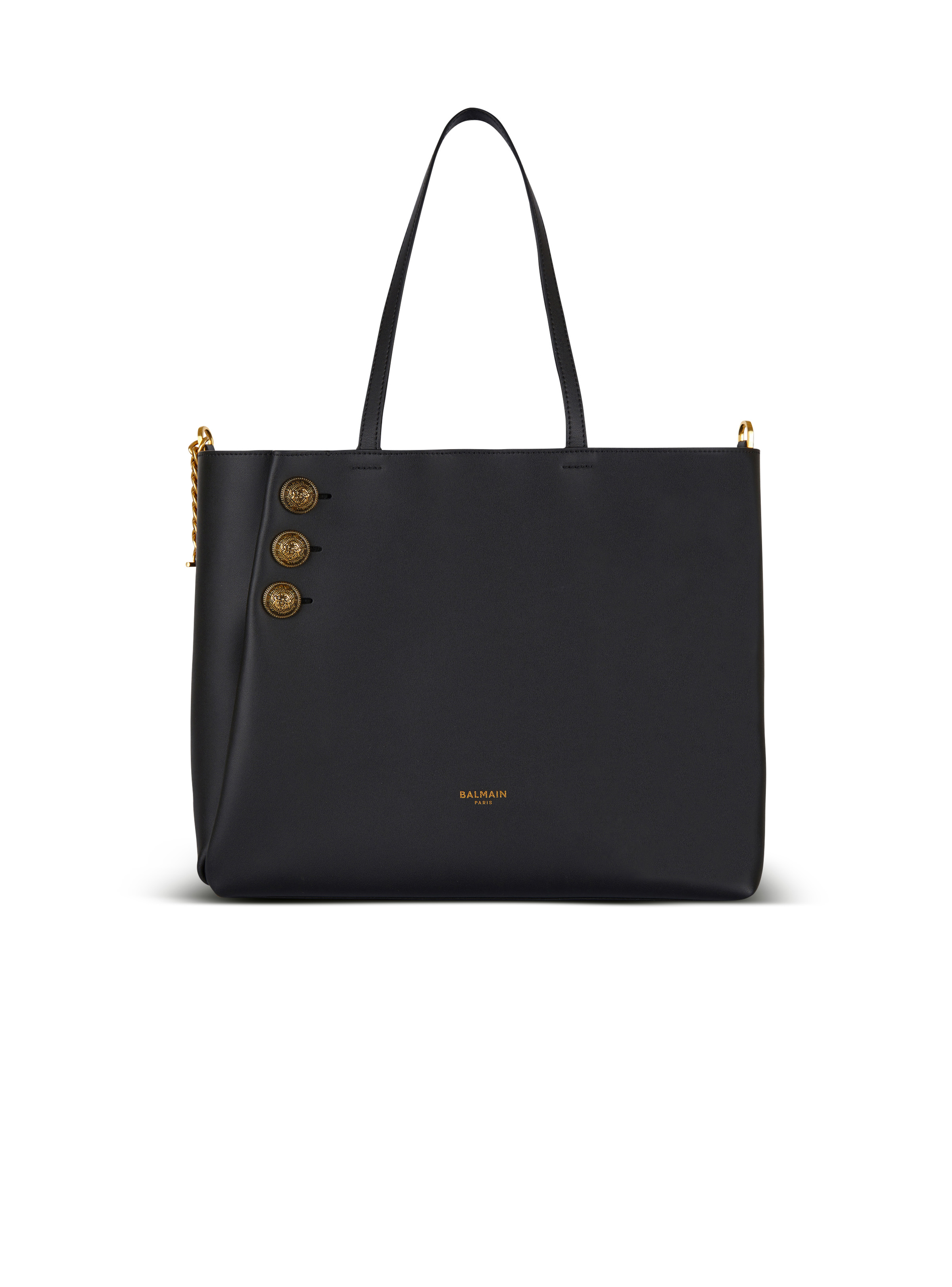 Emblème leather tote bag - 1