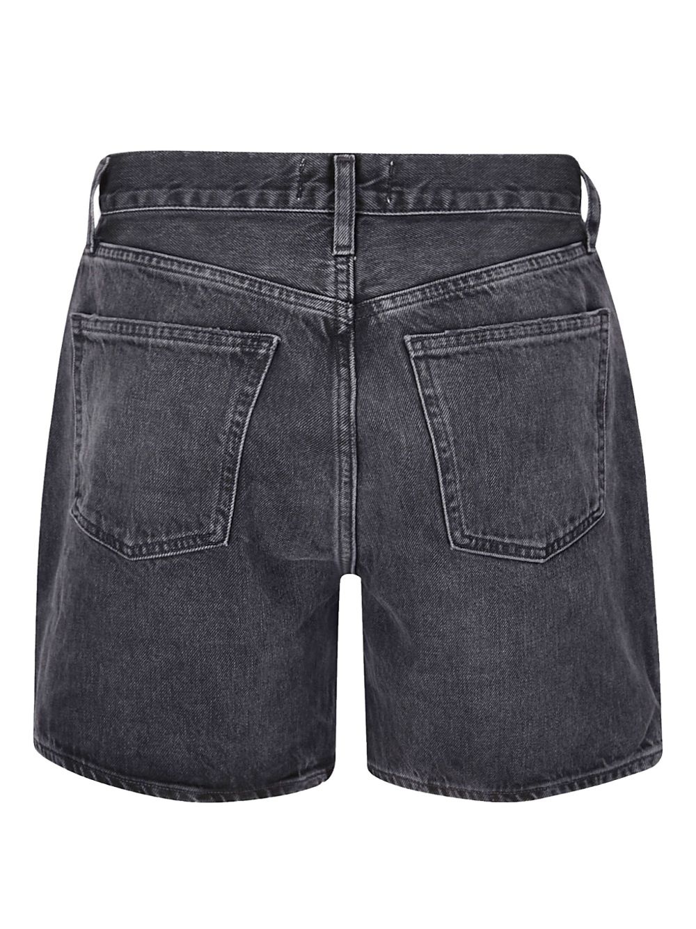high-rise denim shorts - 2