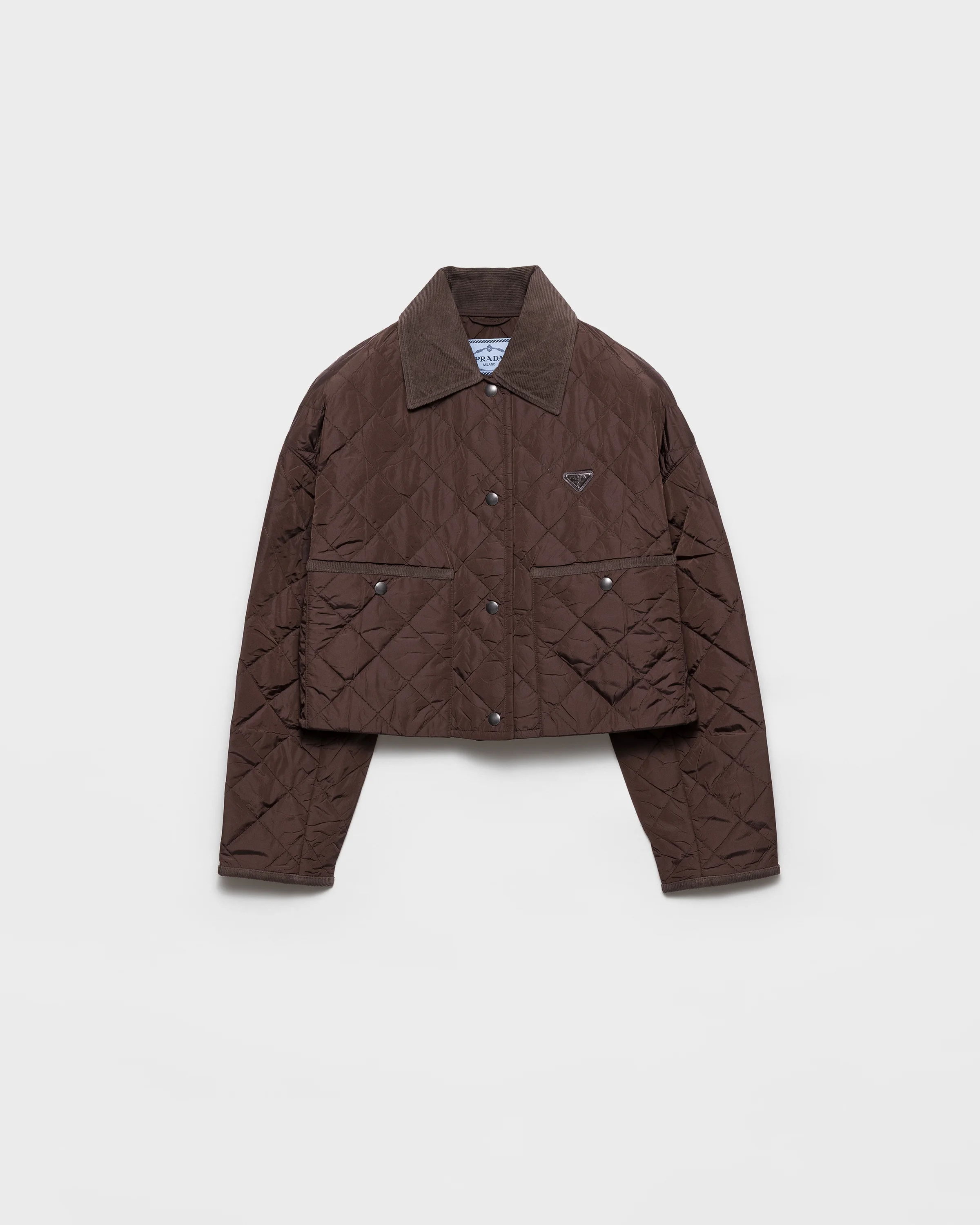 Lightweight Re-Nylon cropped blouson jacket - 1