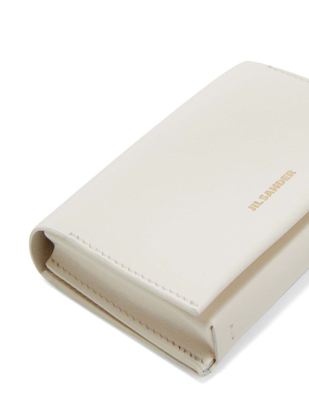 Jil Sander logo-stamp leather card holder | farfetch