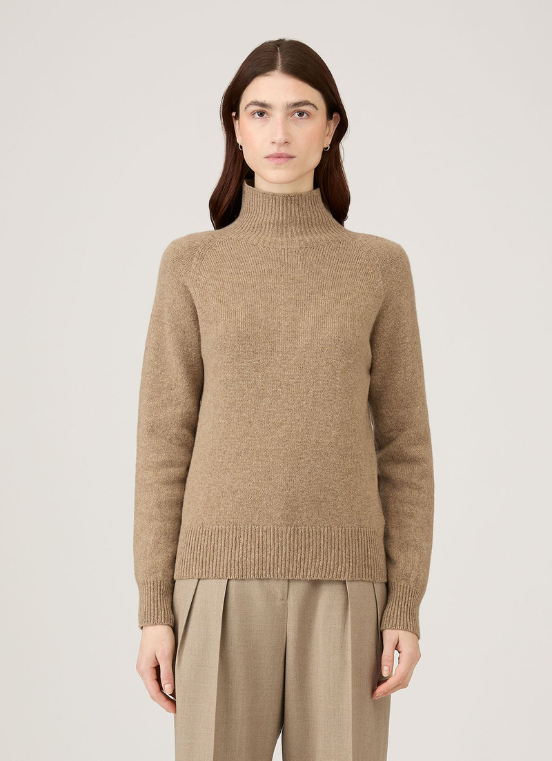 Lambswool Funnel Neck Jumper 1