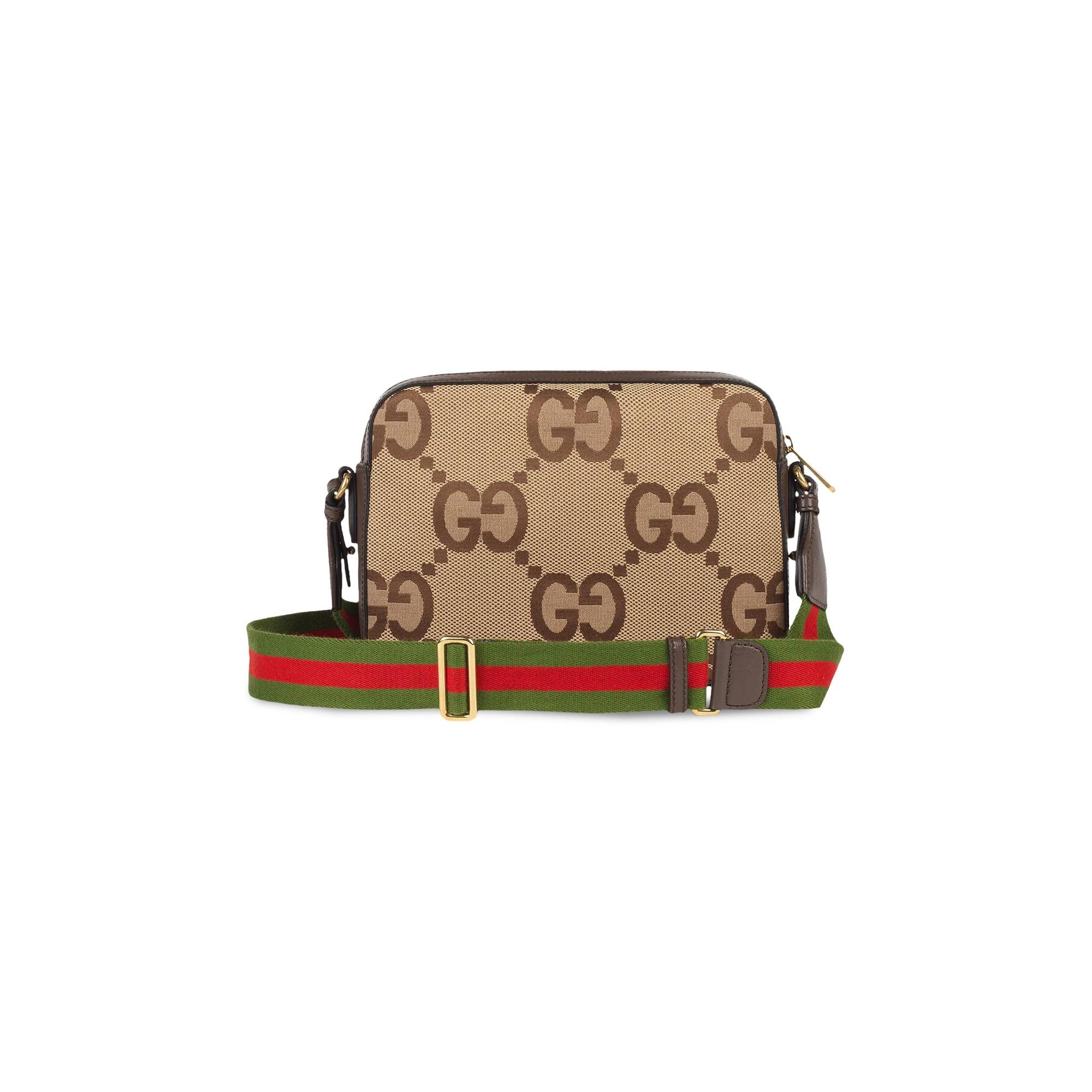 Gucci Messenger Bag With Jumbo GG 'Camel/Ebony' - 2