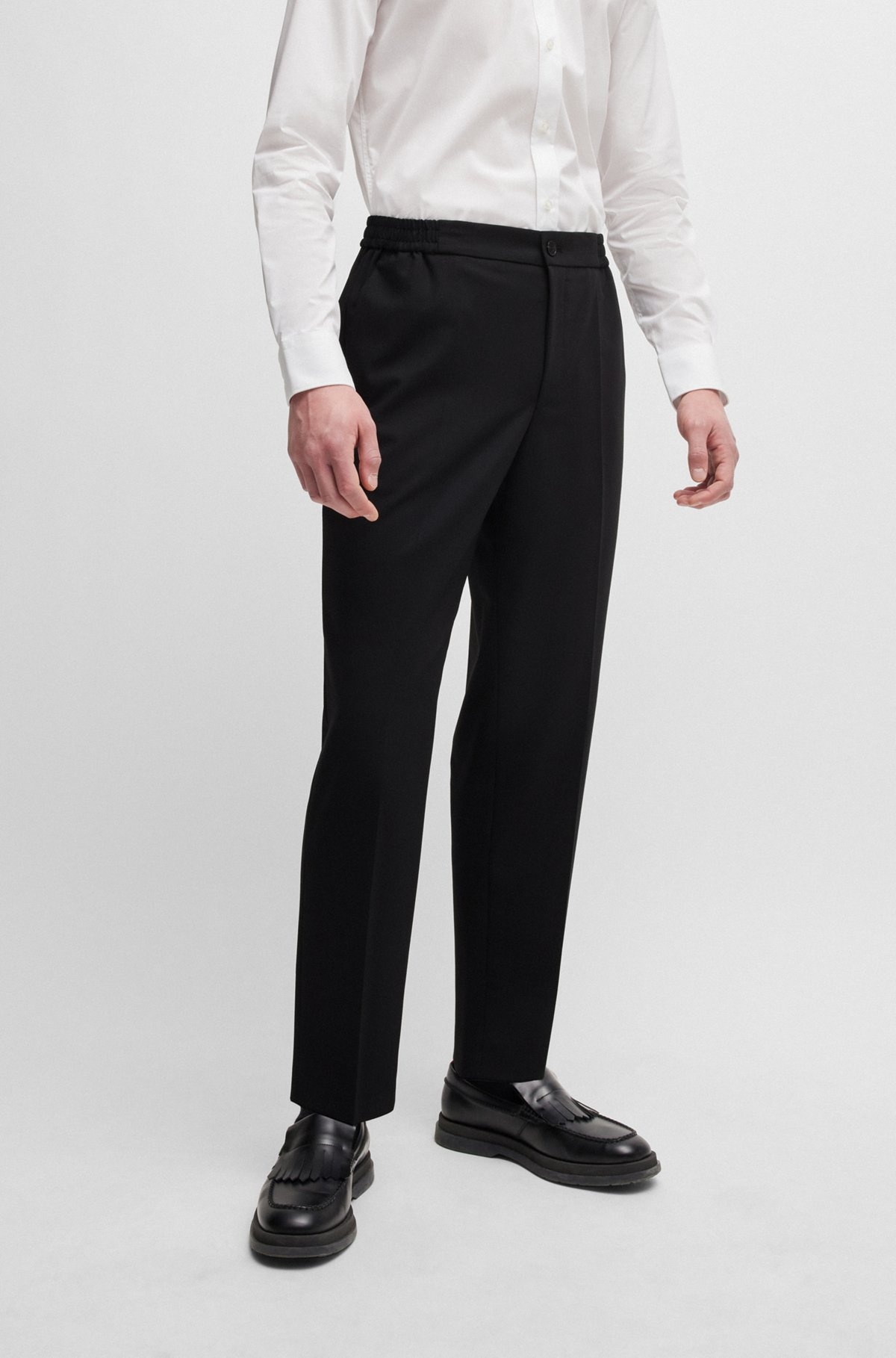 SLIM-FIT TROUSERS IN PERFORMANCE-STRETCH CLOTH - 2