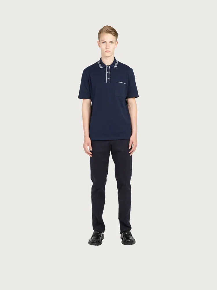 SHORT SLEEVED POLO WITH LOGO - 5