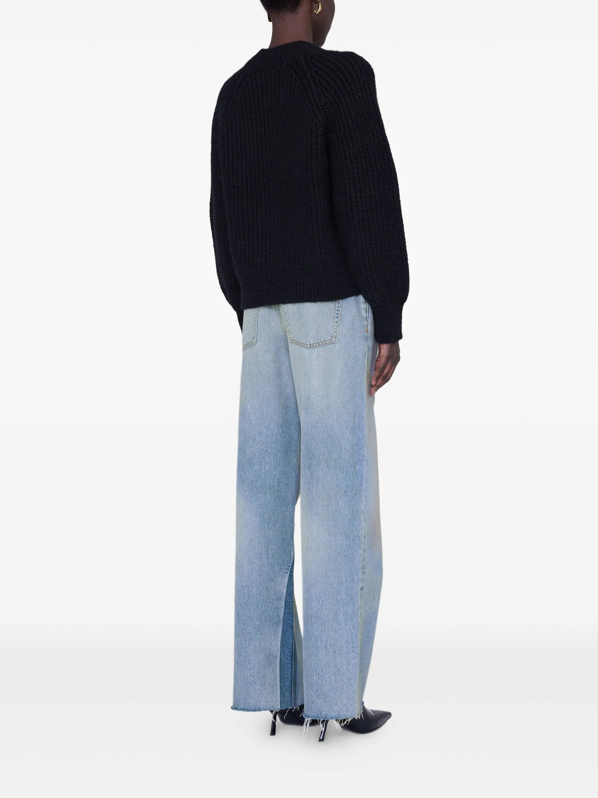 Anine Bing KENDRICK SWEATER BING - BLACK - 4