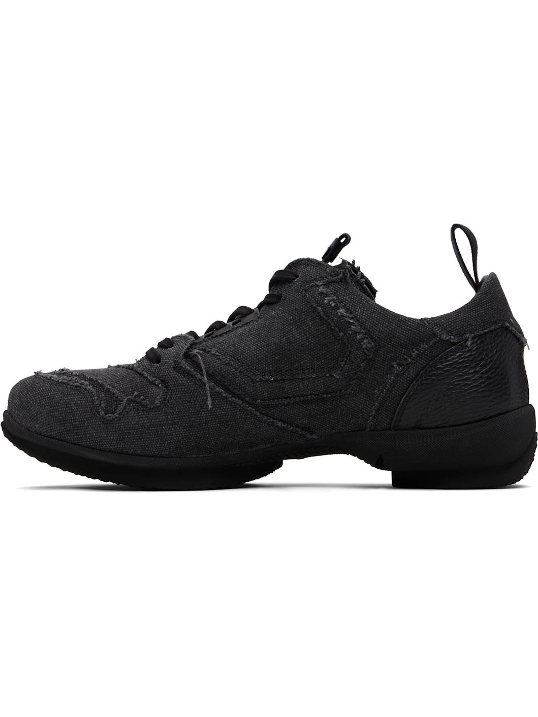 Black Ostro Canvas Sneakers - 3