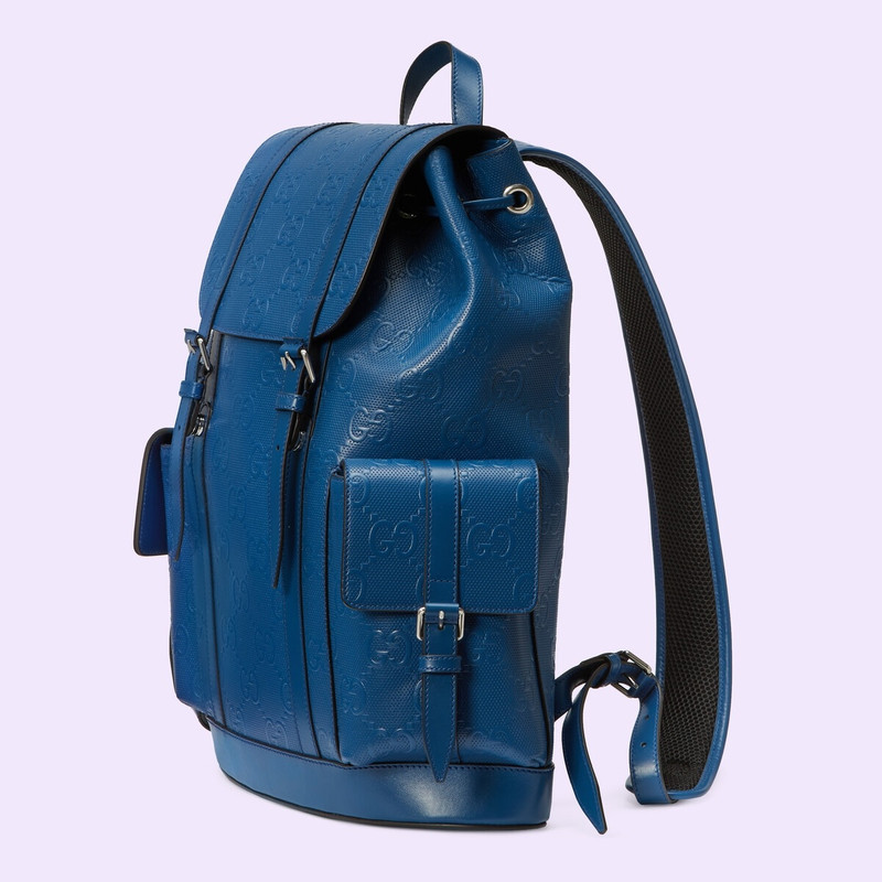 GUCCI GG embossed backpack outlook