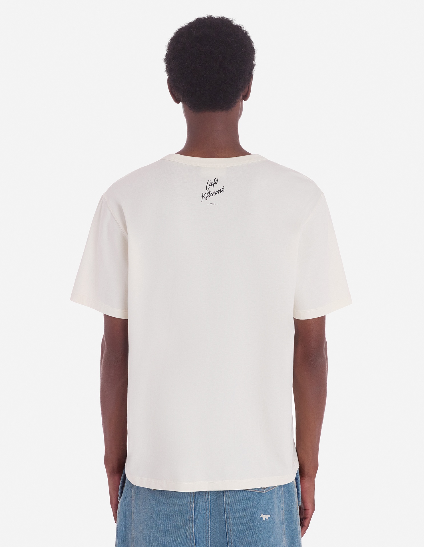 CAFE KITSUNE HAWAIIAN DRESSED FOX RELAX TEE SHIRT - 7