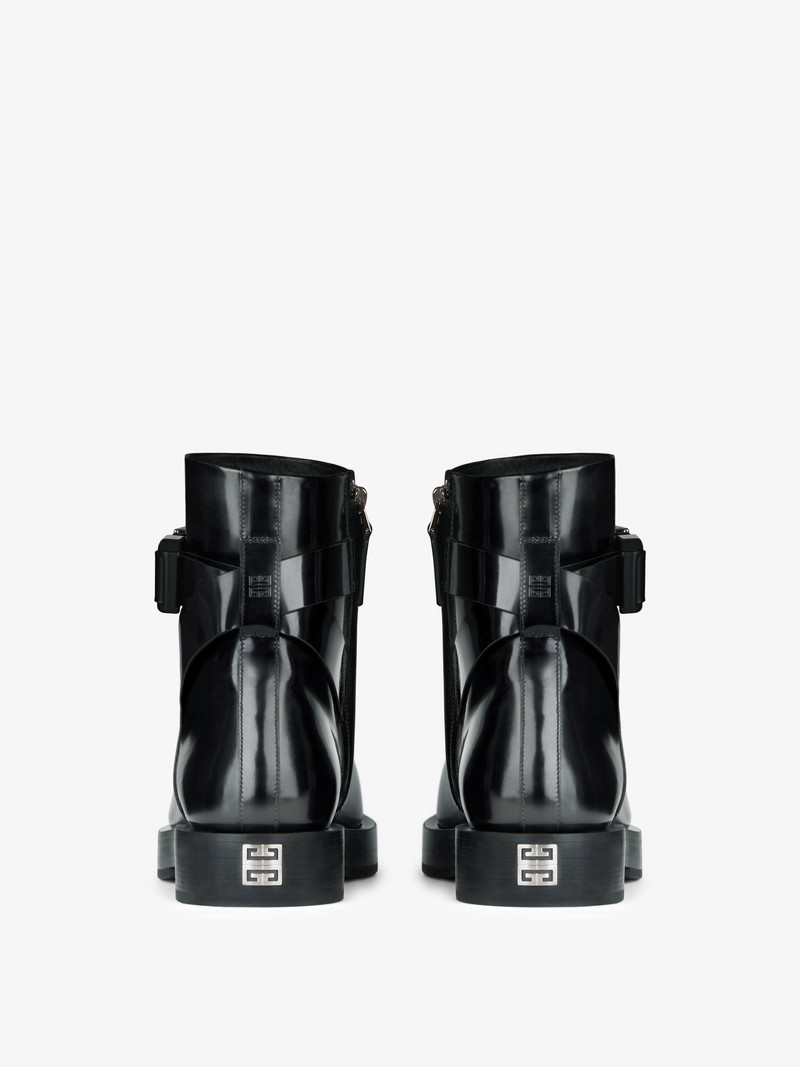 SQUARED BOOTS IN LEATHER WITH 4G BUCKLE 7