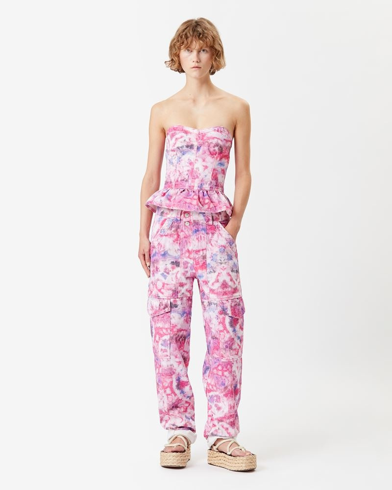 Isabel Marant Étoile VAYONEO TIE AND DYE COTTON PANTS outlook