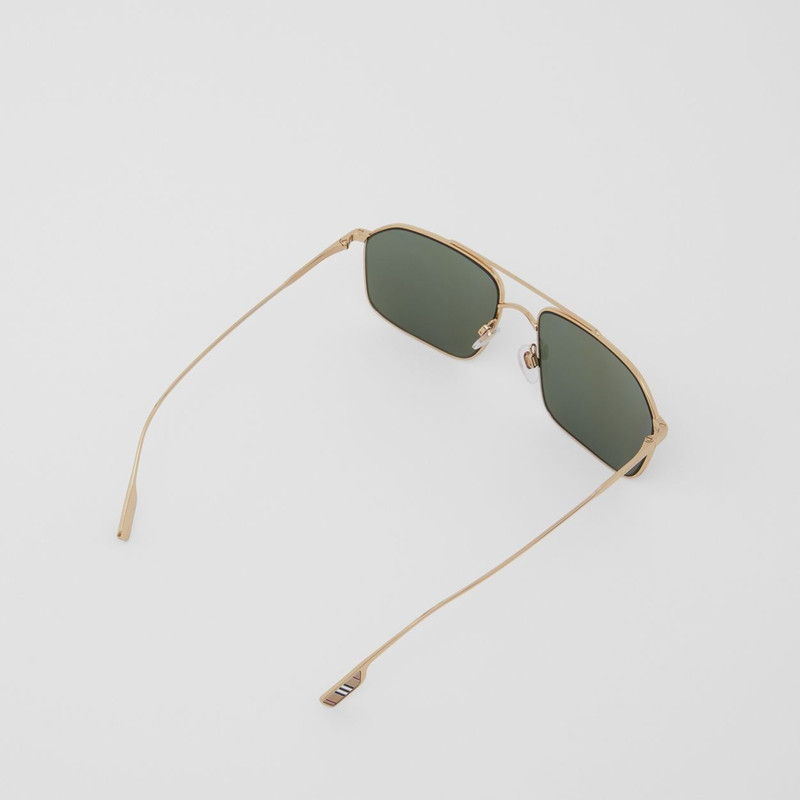 Icon Stripe Detail Navigator Sunglasses 5