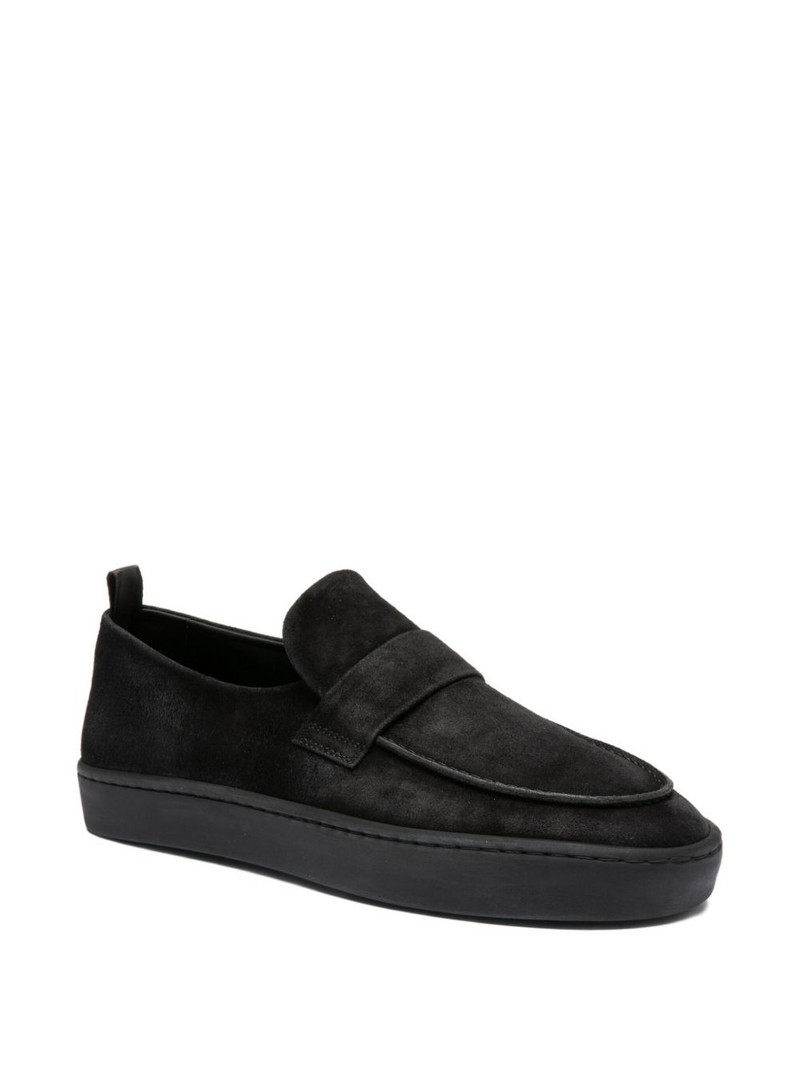 OFFICINE CREATIVE Bug suede loafers outlook