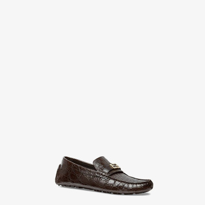 FENDI Brown caiman drivers outlook