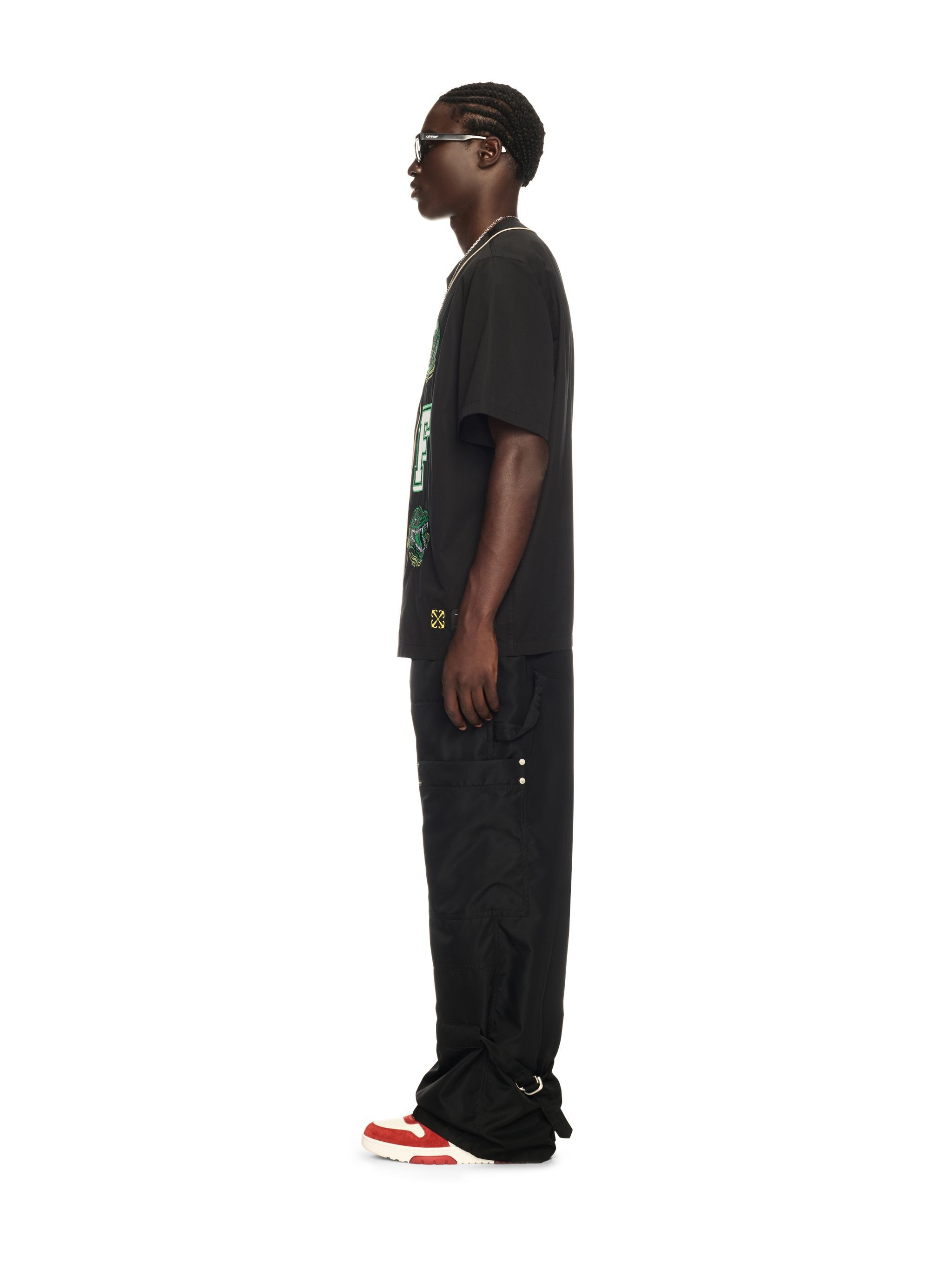 Black Crocodile Baseball Shirt - 3