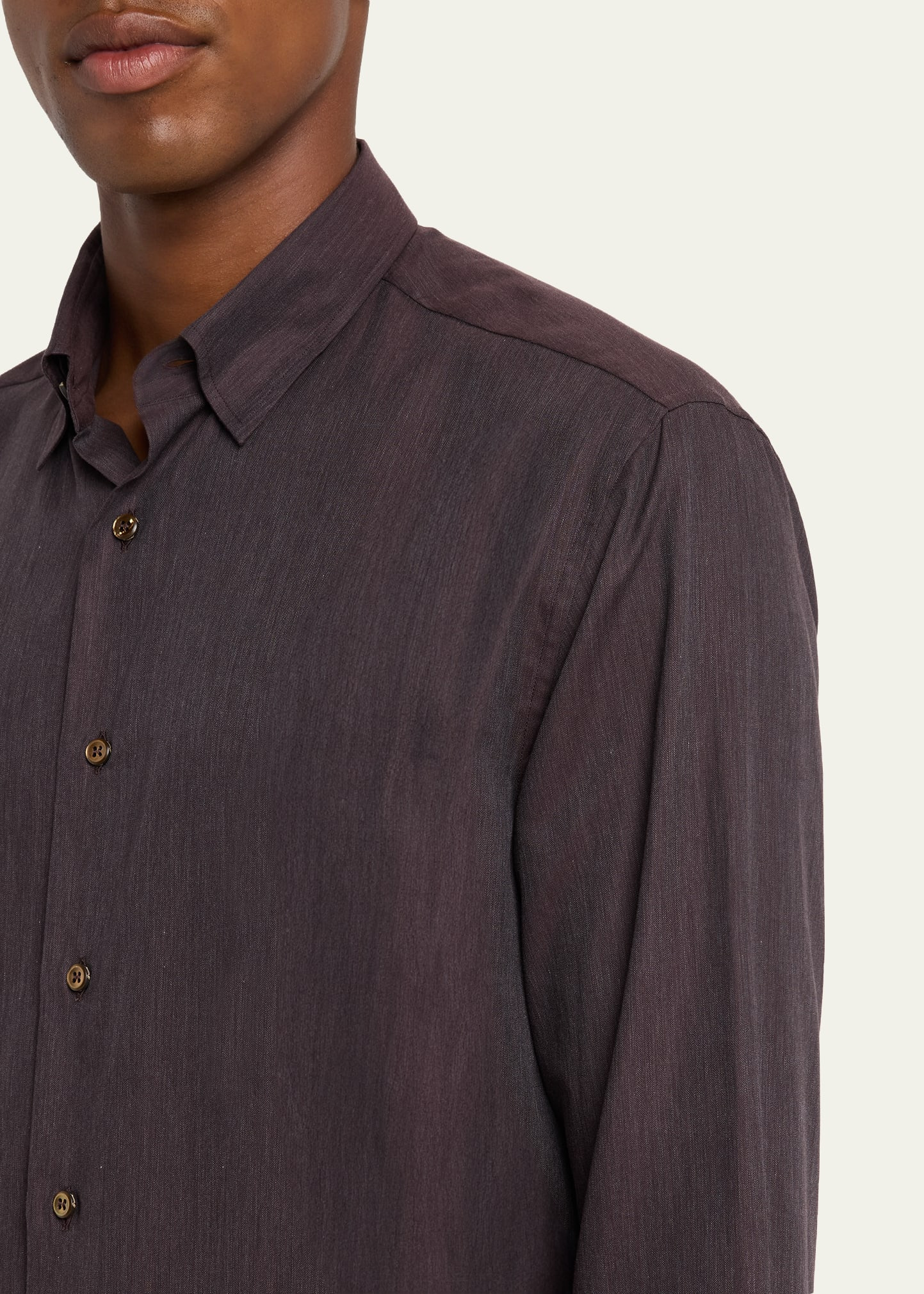 Men's Cotton Flannel Button-Down Shirt - 5