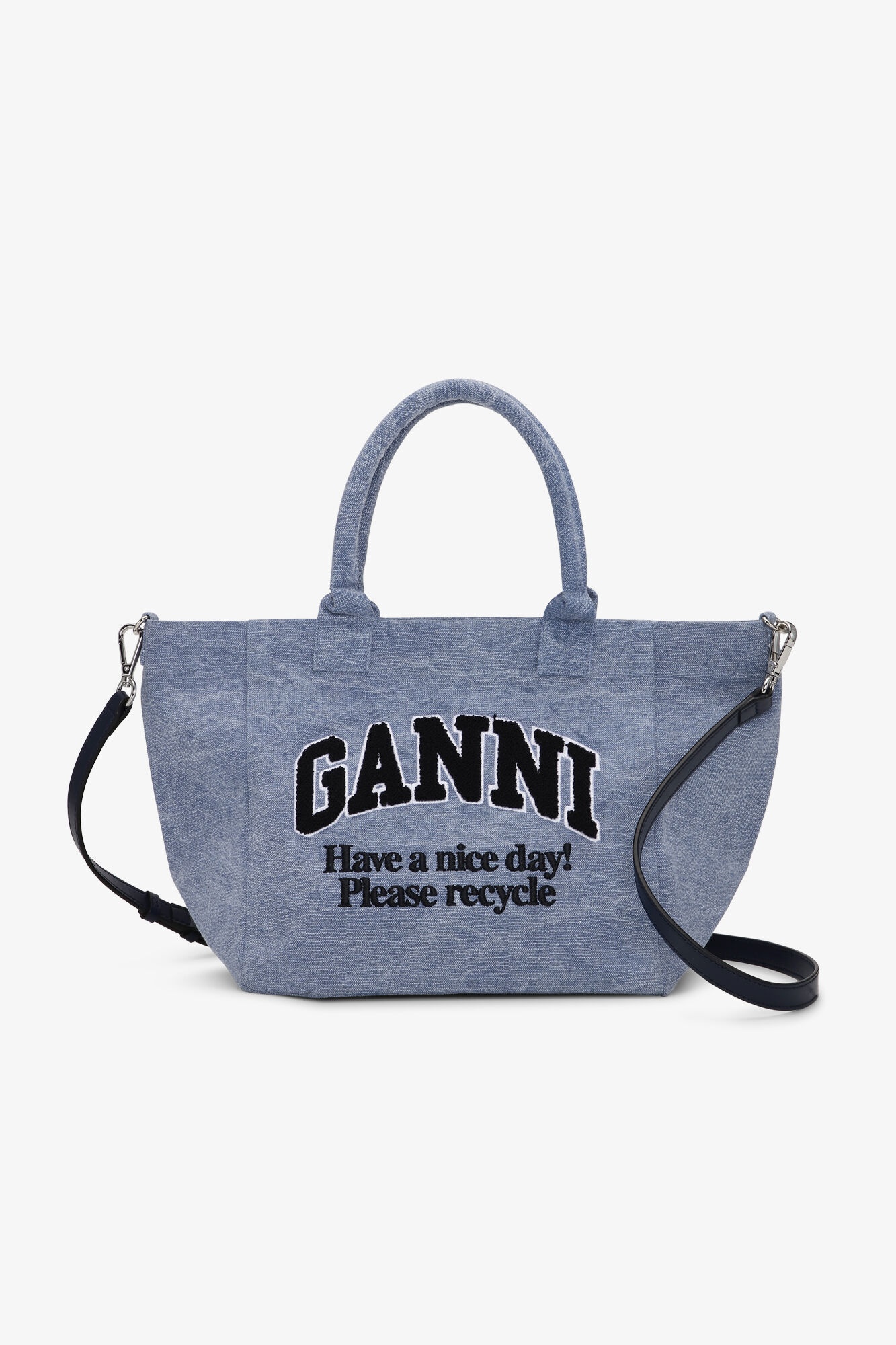 WASHED BLUE SMALL SHOPPER - 1
