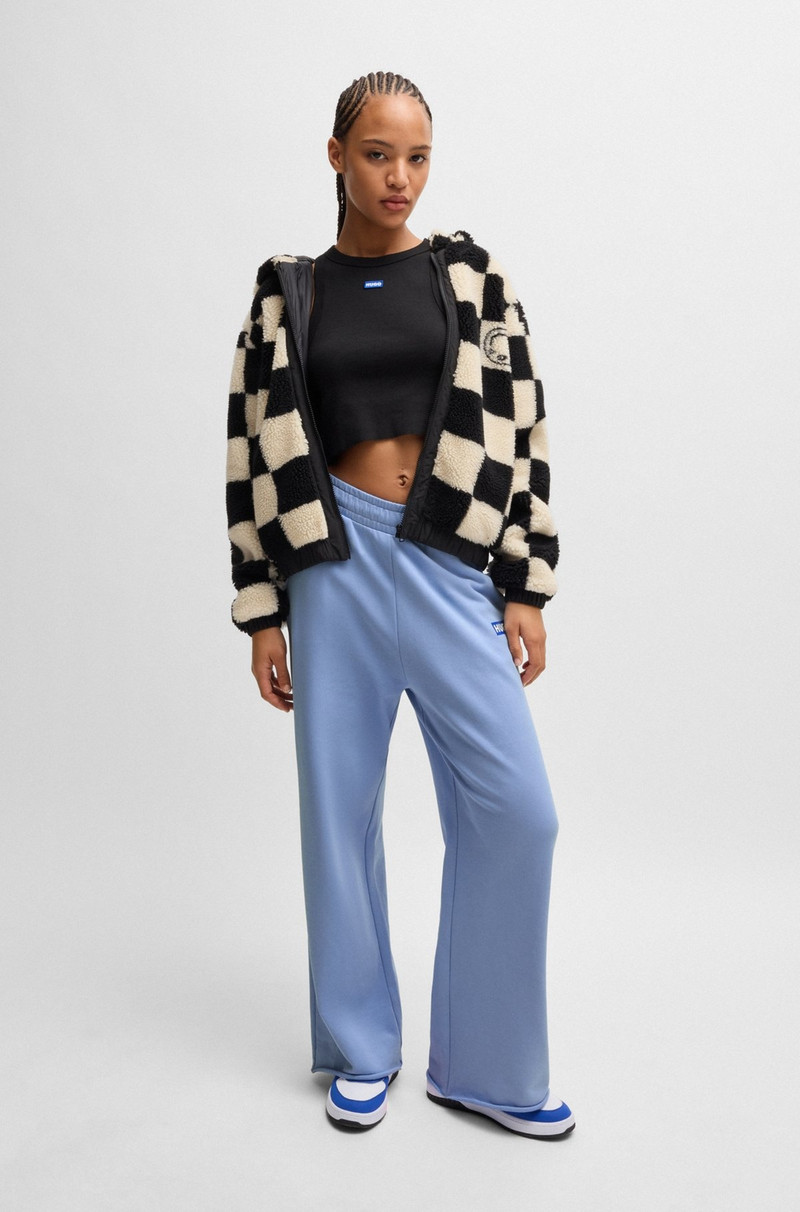 HUGO RELAXED-FIT TRACKSUIT BOTTOMS WITH LOGO PRINT outlook
