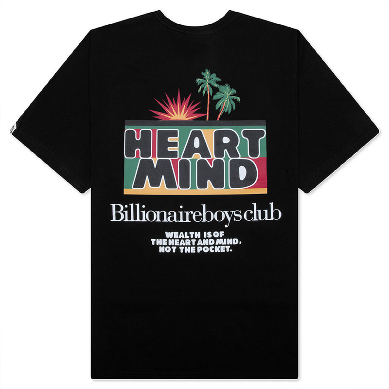BILLIONAIRE BOYS CLUB PALMS TEE -  BLACK outlook