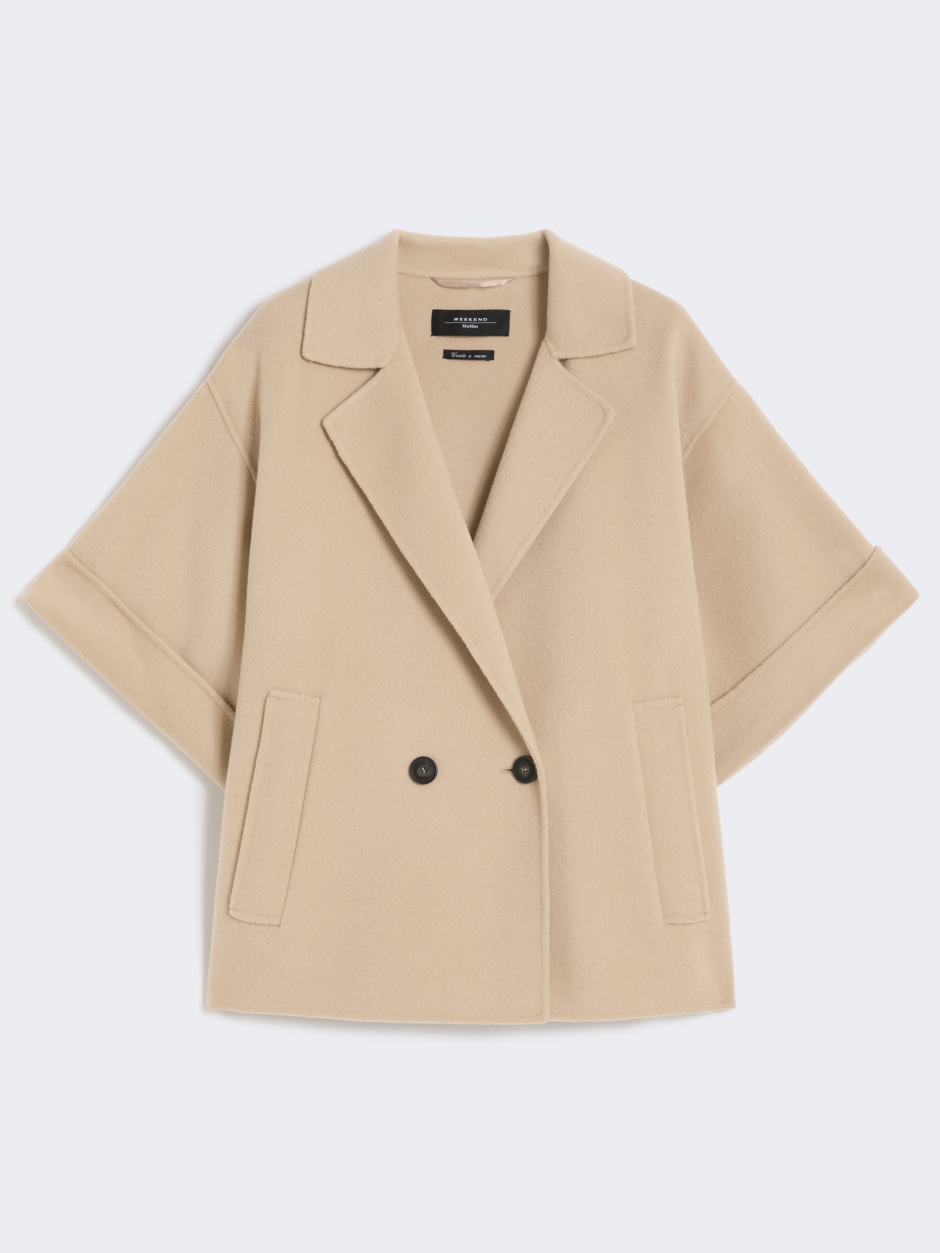 PERA Short wool broadcloth coat - 1