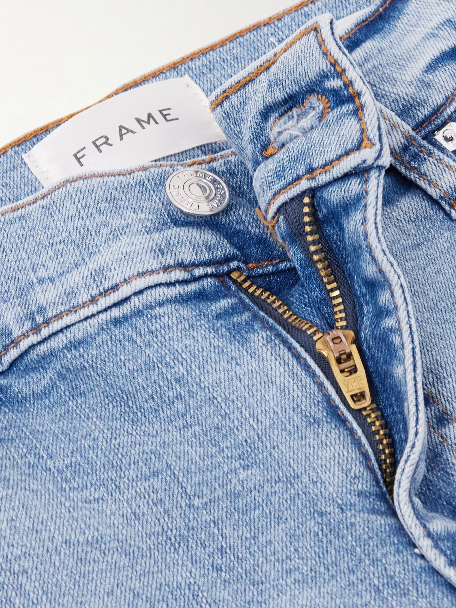 Le Palazzo mid-rise flared jeans Light denim - 5