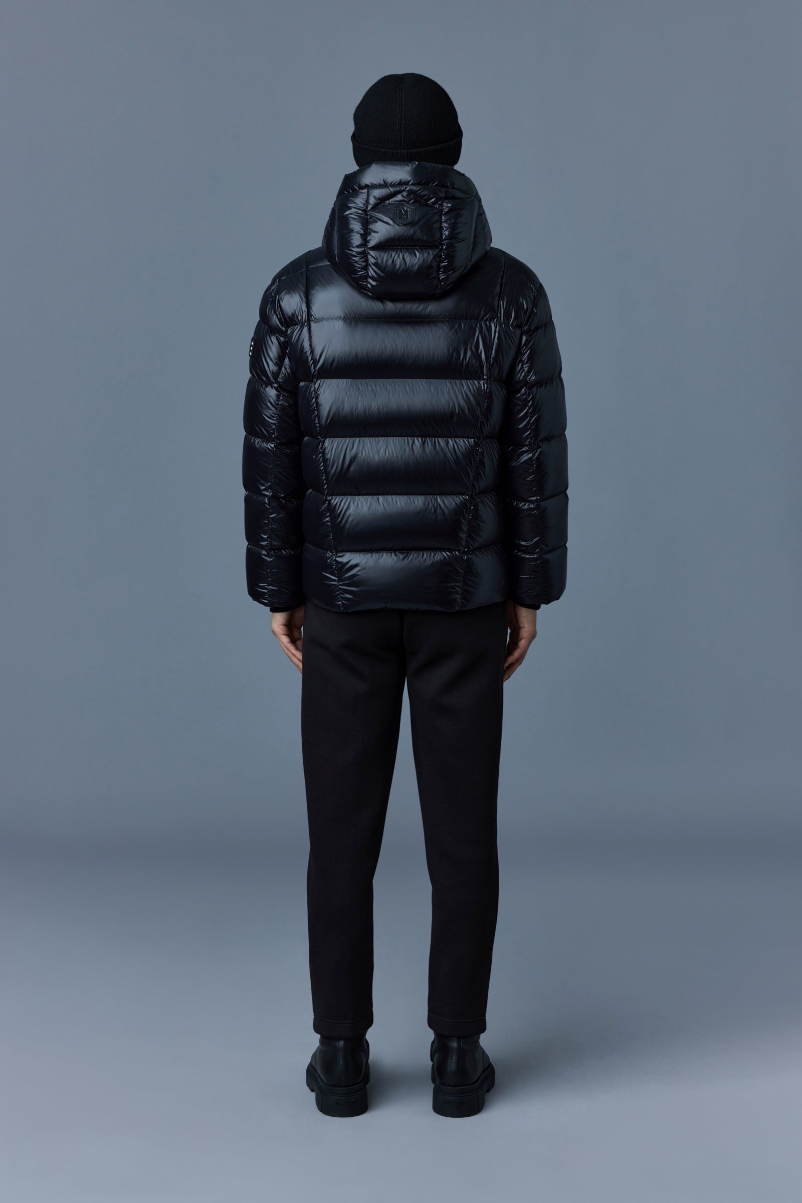 VICTOR lustrous light down jacket with hood for men - 4