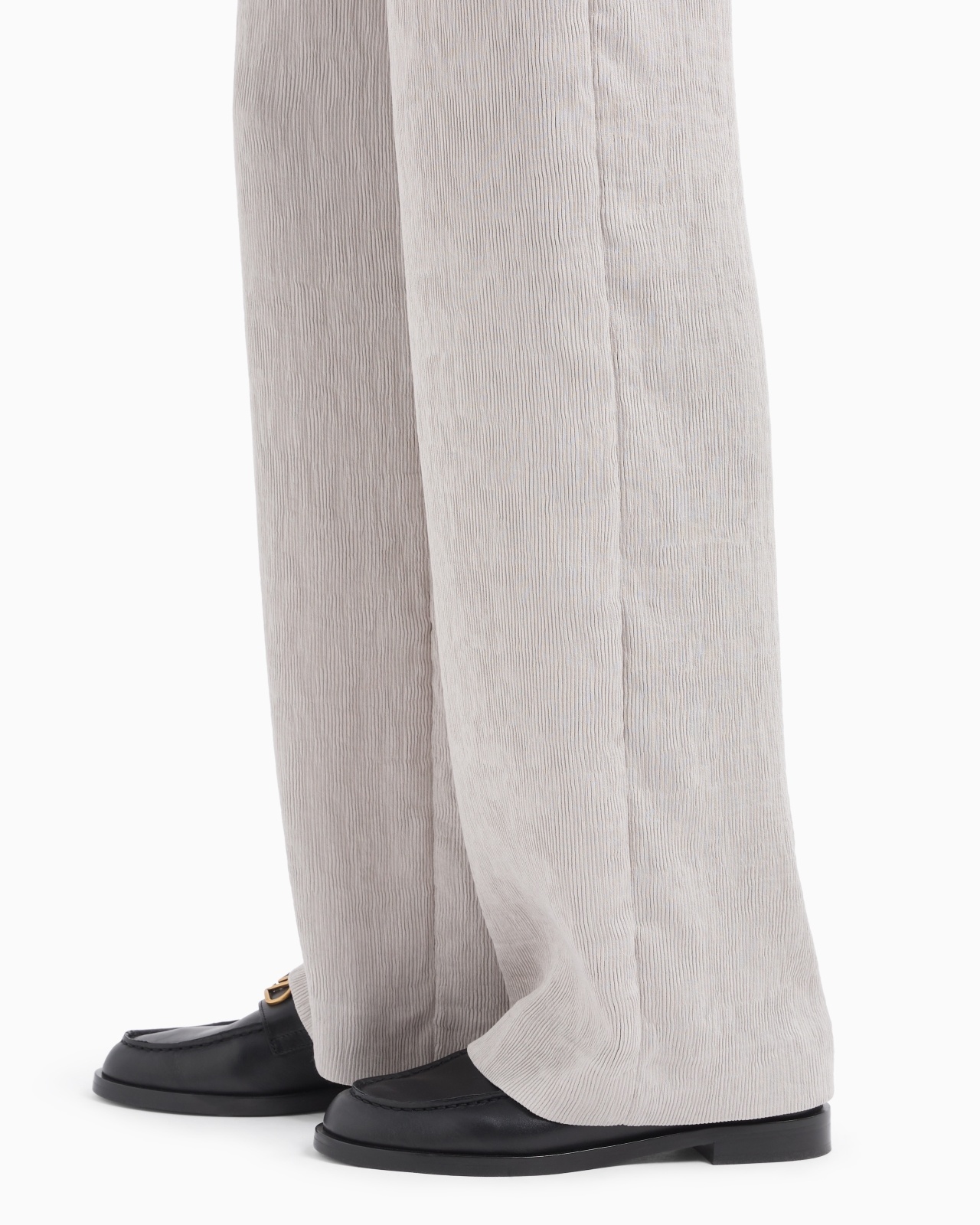FLUID CANNETÉ ELASTICATED-WAIST TROUSERS - 5