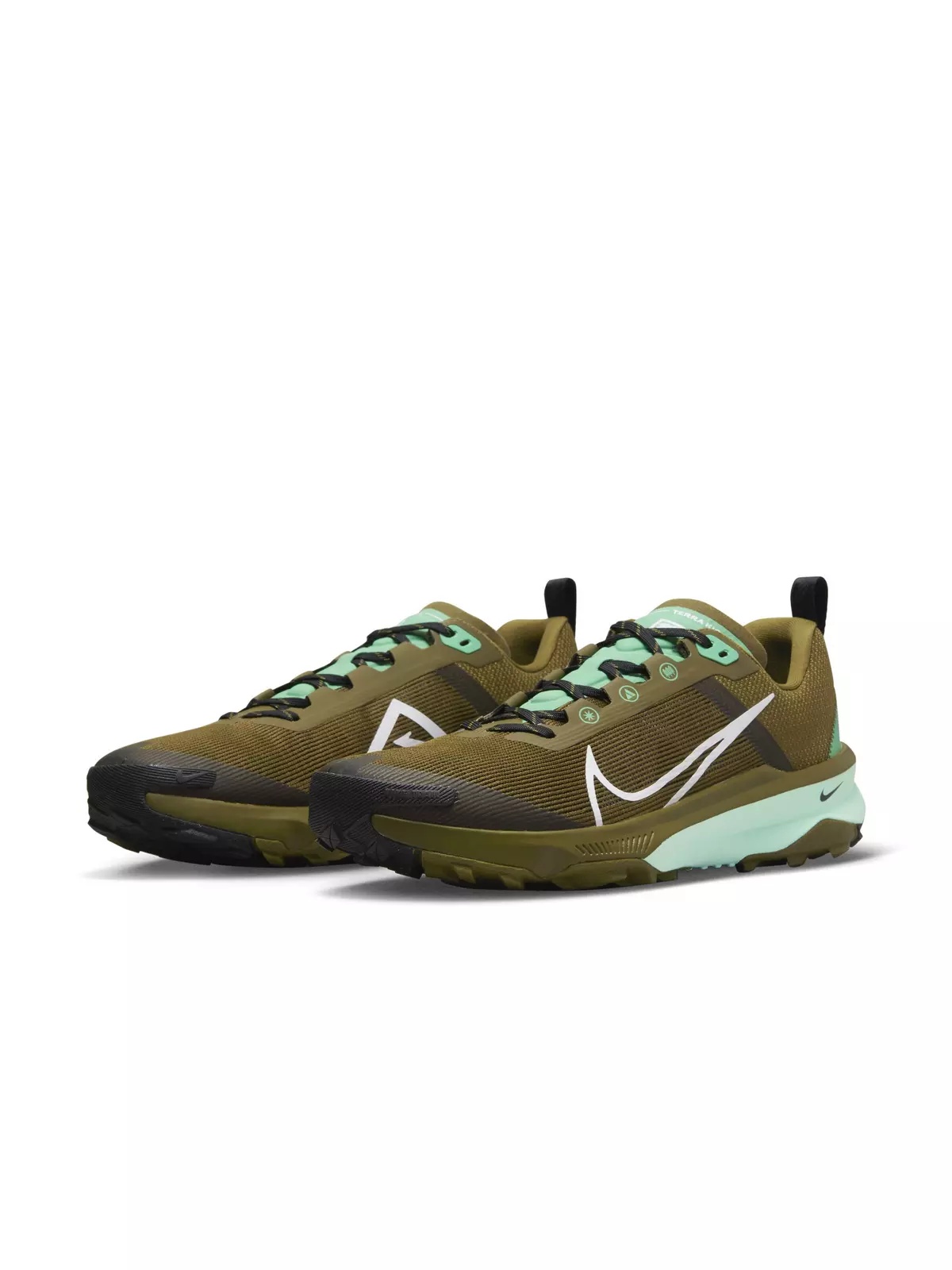 Terra Kiger 9 "Olive Flak/Spring Green/Black/White" Men's Trail Running Shoe - 3