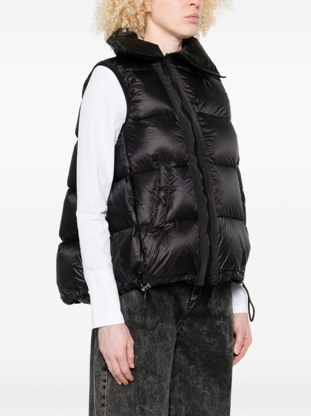 high-neck padded gilet - 3