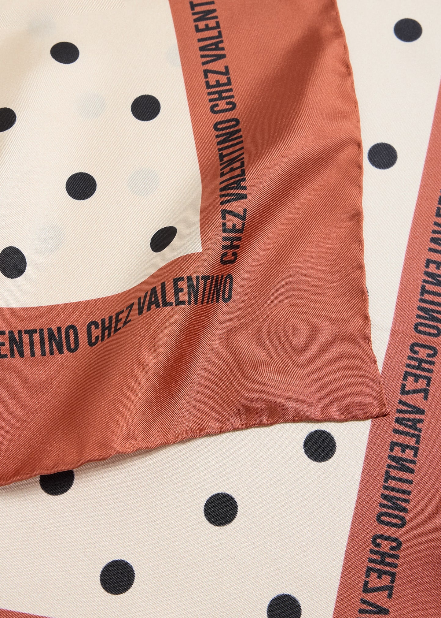 Polka Dot Silk Scarf - 4