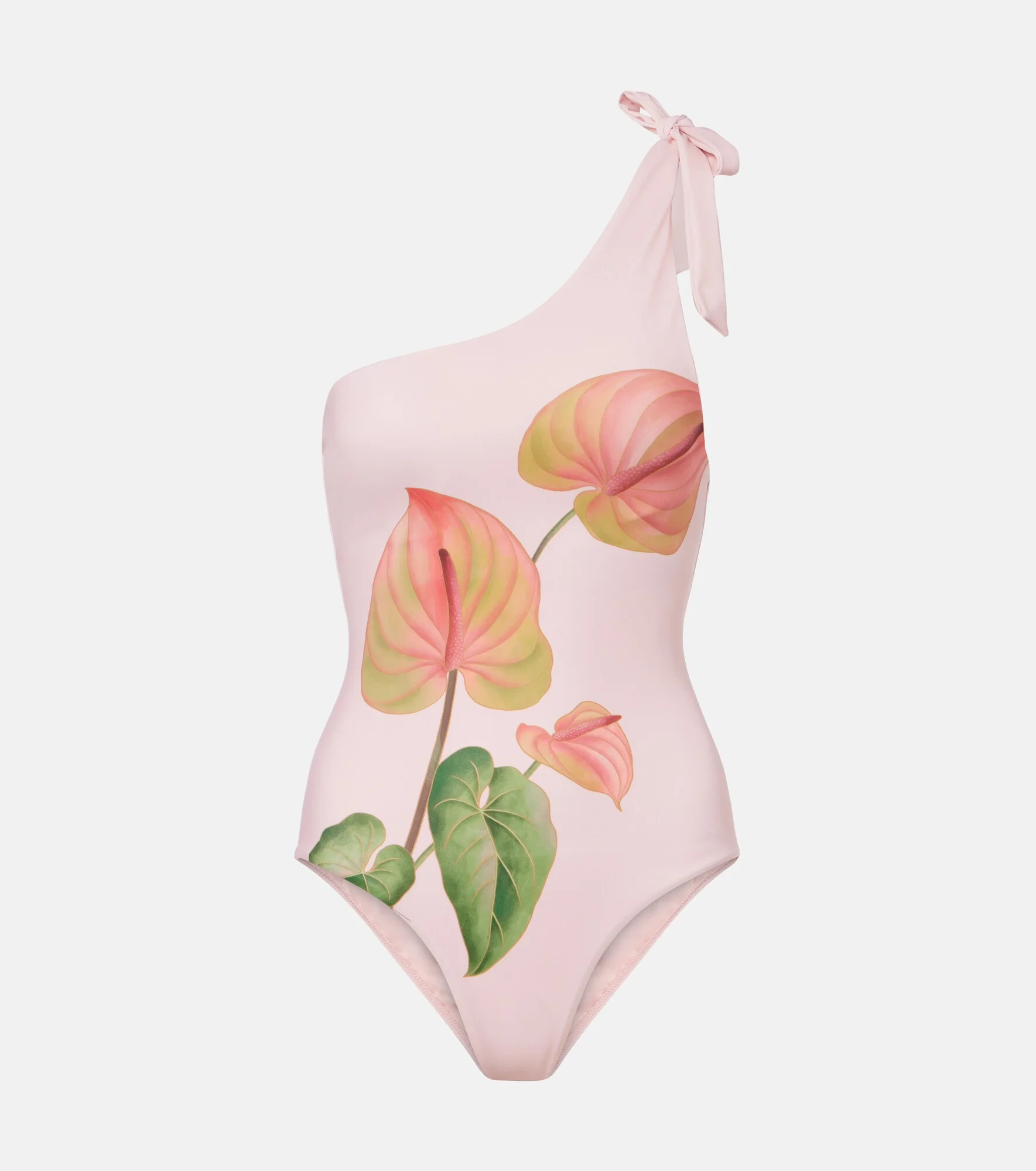 Anturium one-shoulder swimsuit - 1