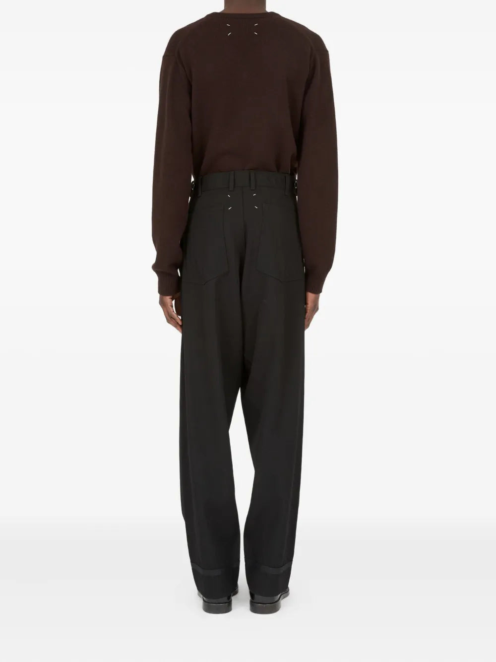 Maison Margiela Men High-Waisted Tailored Trousers - 4
