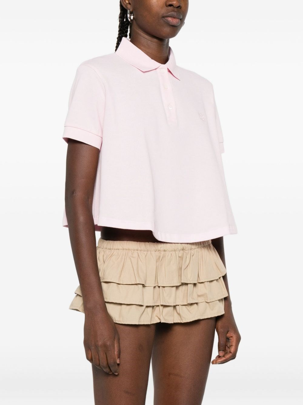 Cotton trapeze polo shirt - 4