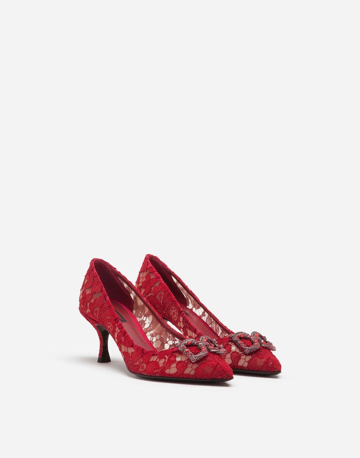 Taormina lace pumps with DG Amore logo - 2