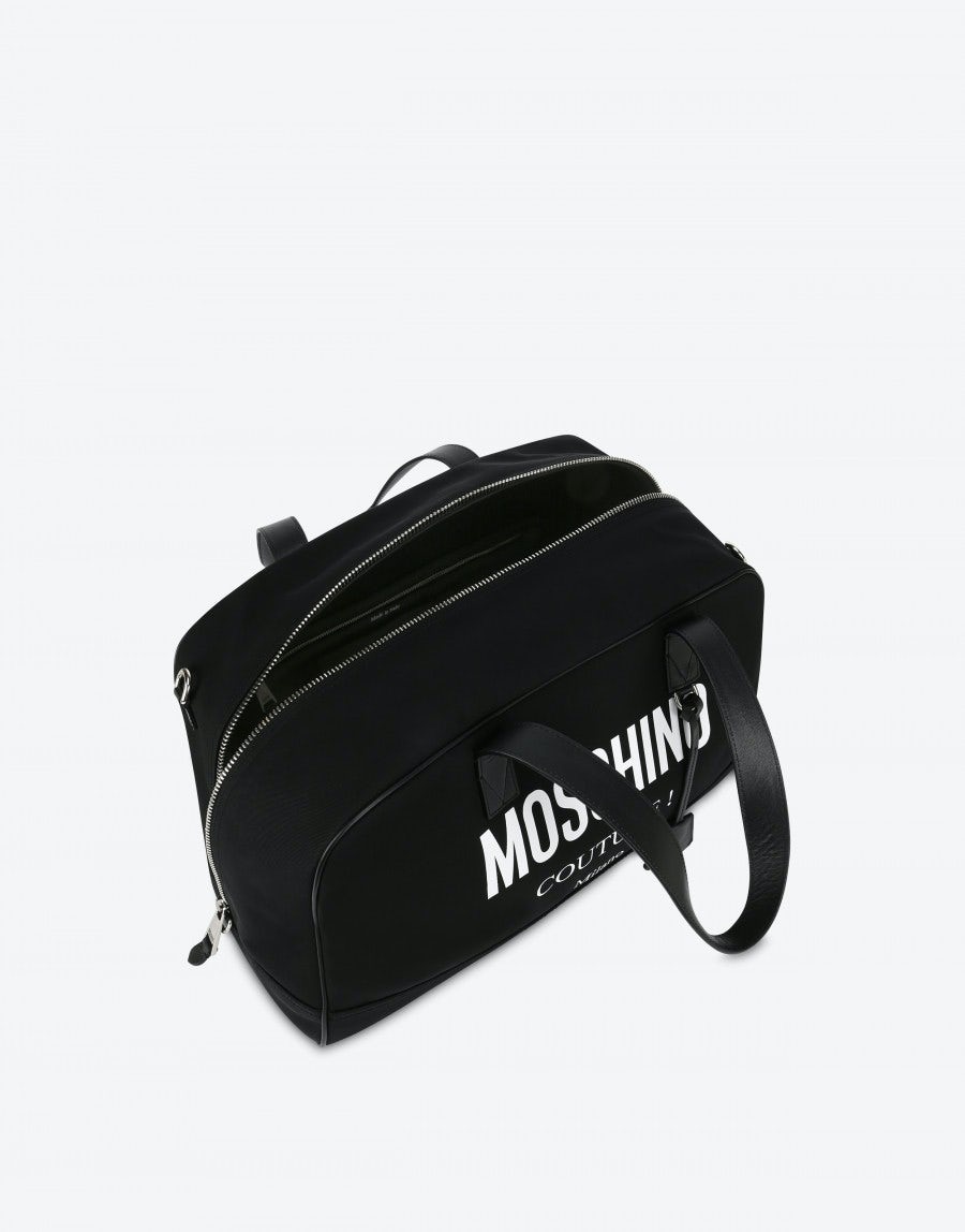 MOSCHINO COUTURE CORDURA NYLON BOSTON BAG - 3