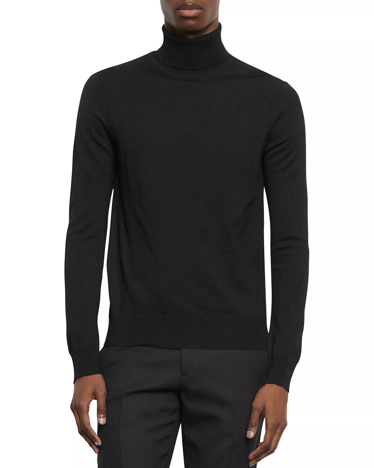 Unisex Turtleneck Slim Fit Sweater - 1