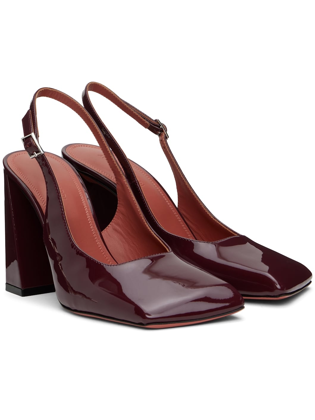 Burgundy Sling 95 Heels - 4
