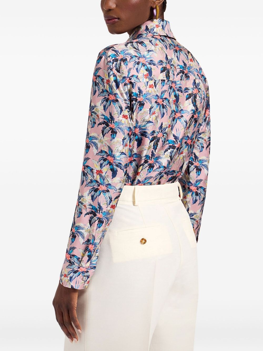 floral-print shirt - 3