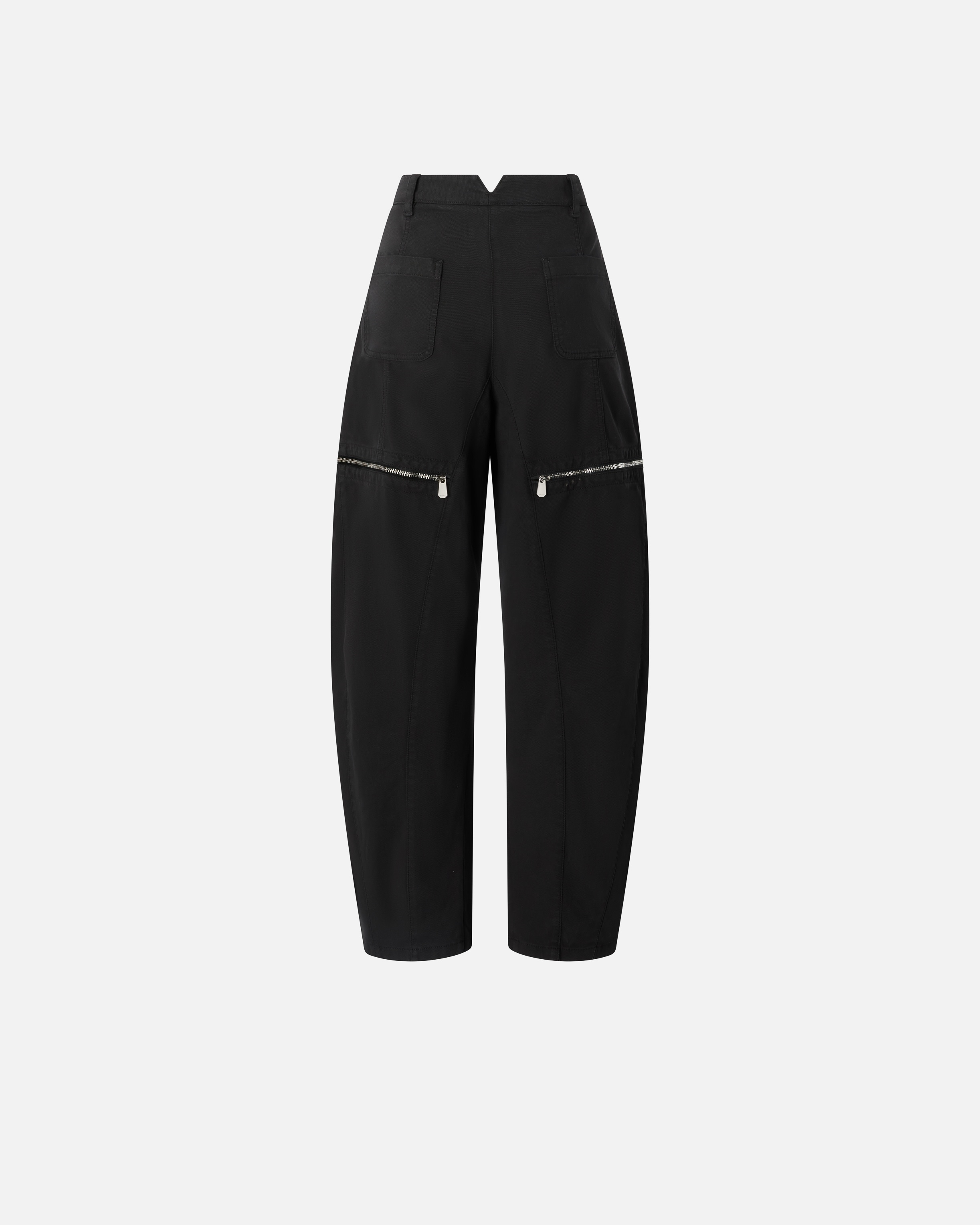 BALLOON TROUSERS WITH MID-THIGH ZIP - 6