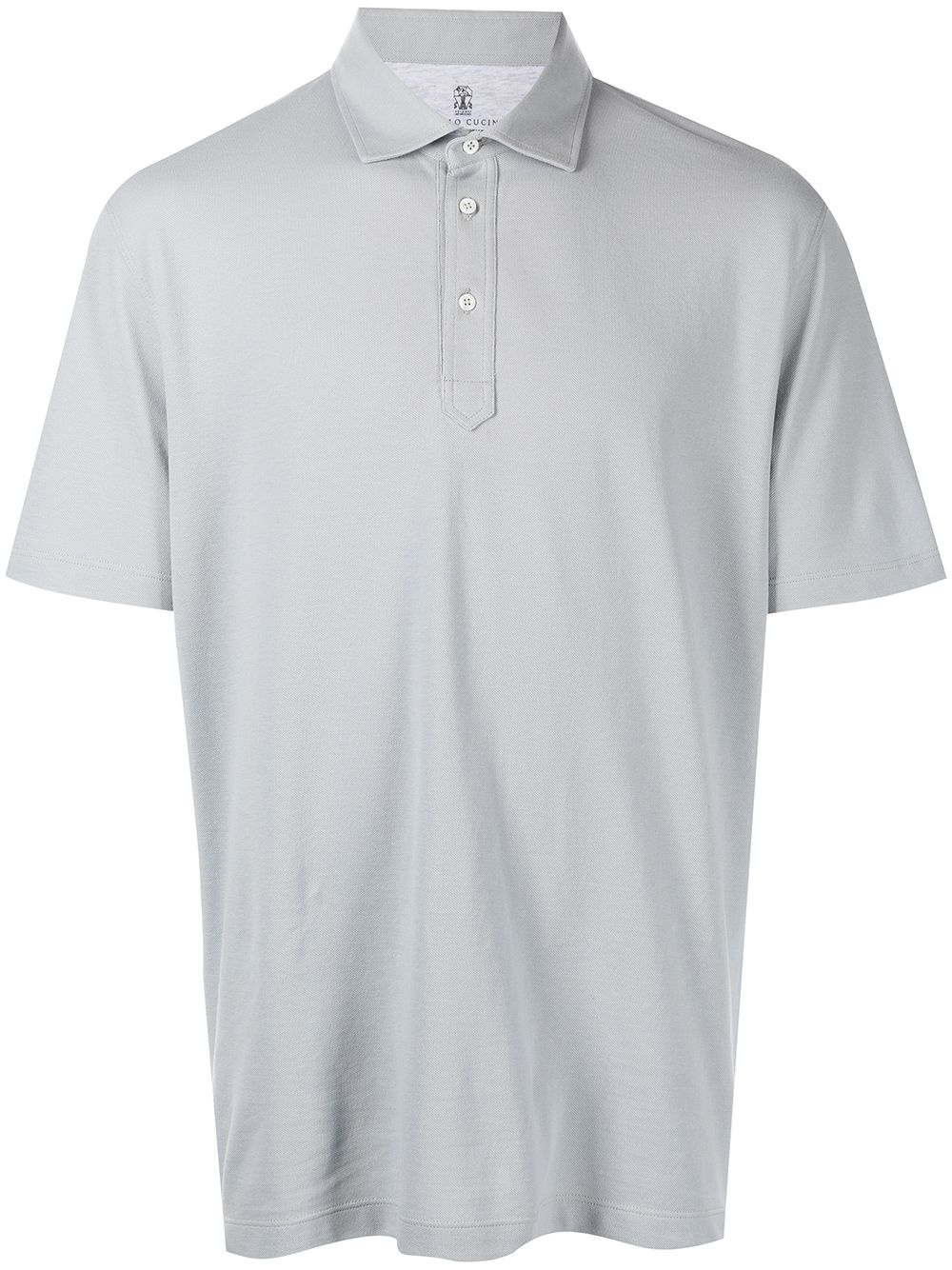 shortsleeved cotton polo shirt - 1