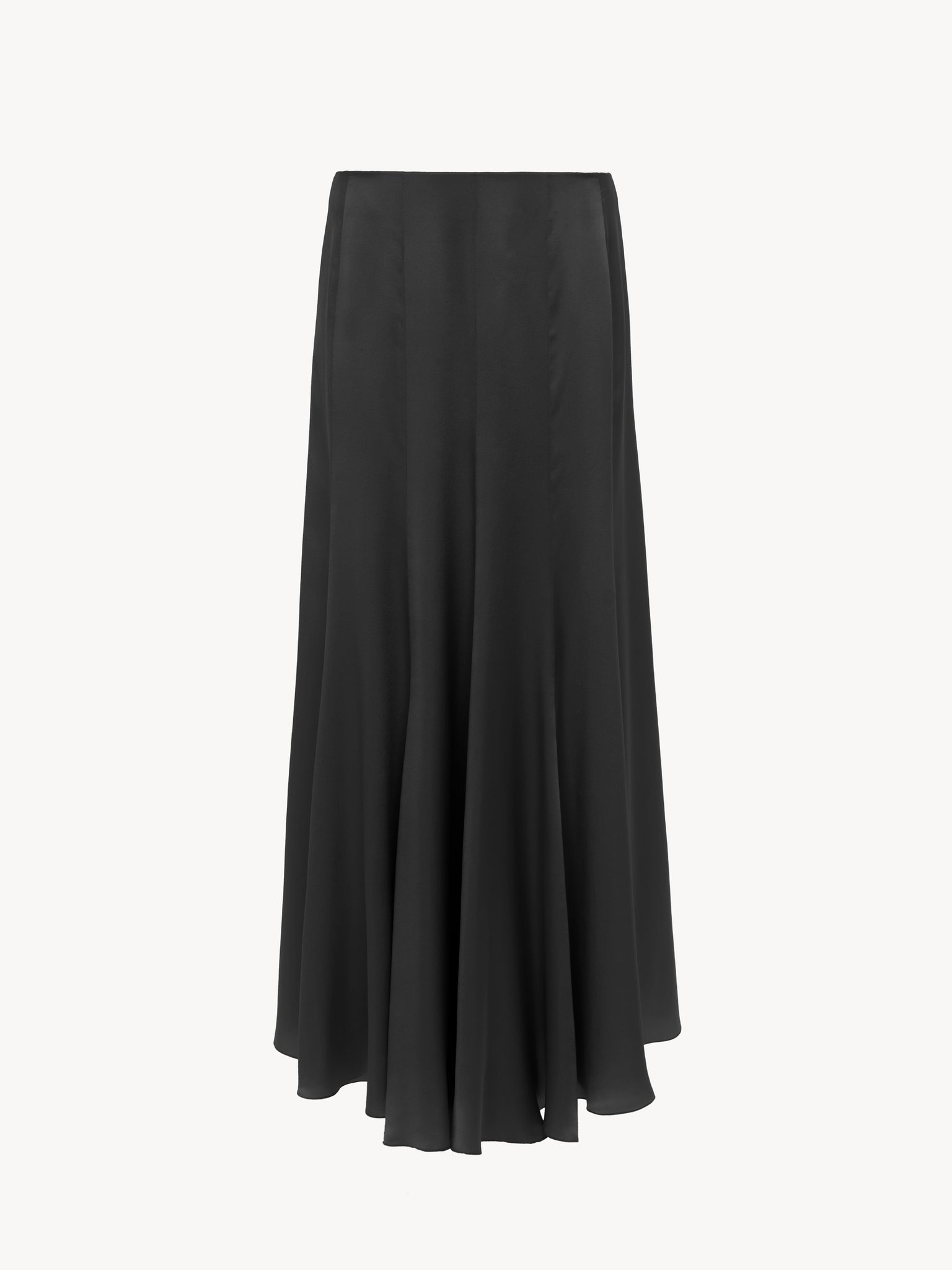 FLUID MAXI SKIRT IN WASHED SILK SATIN - 2