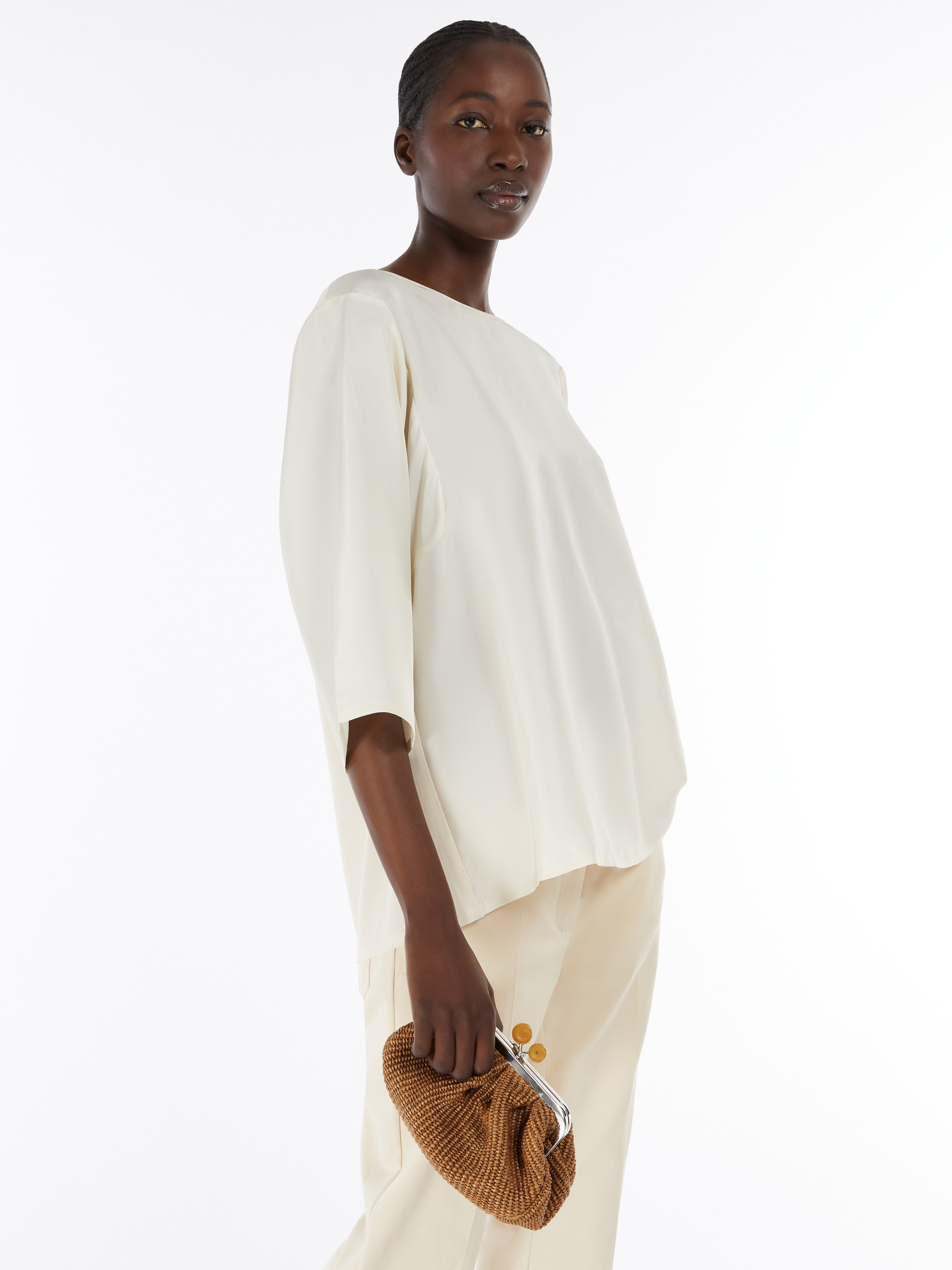 PRIMO Silk and jersey blouse - 5