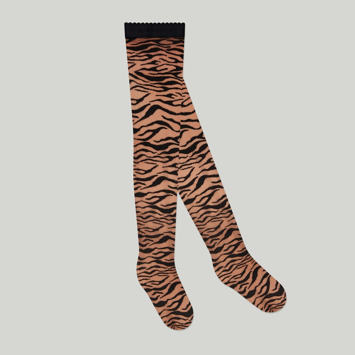 Stretch knit zebra print tights - 2