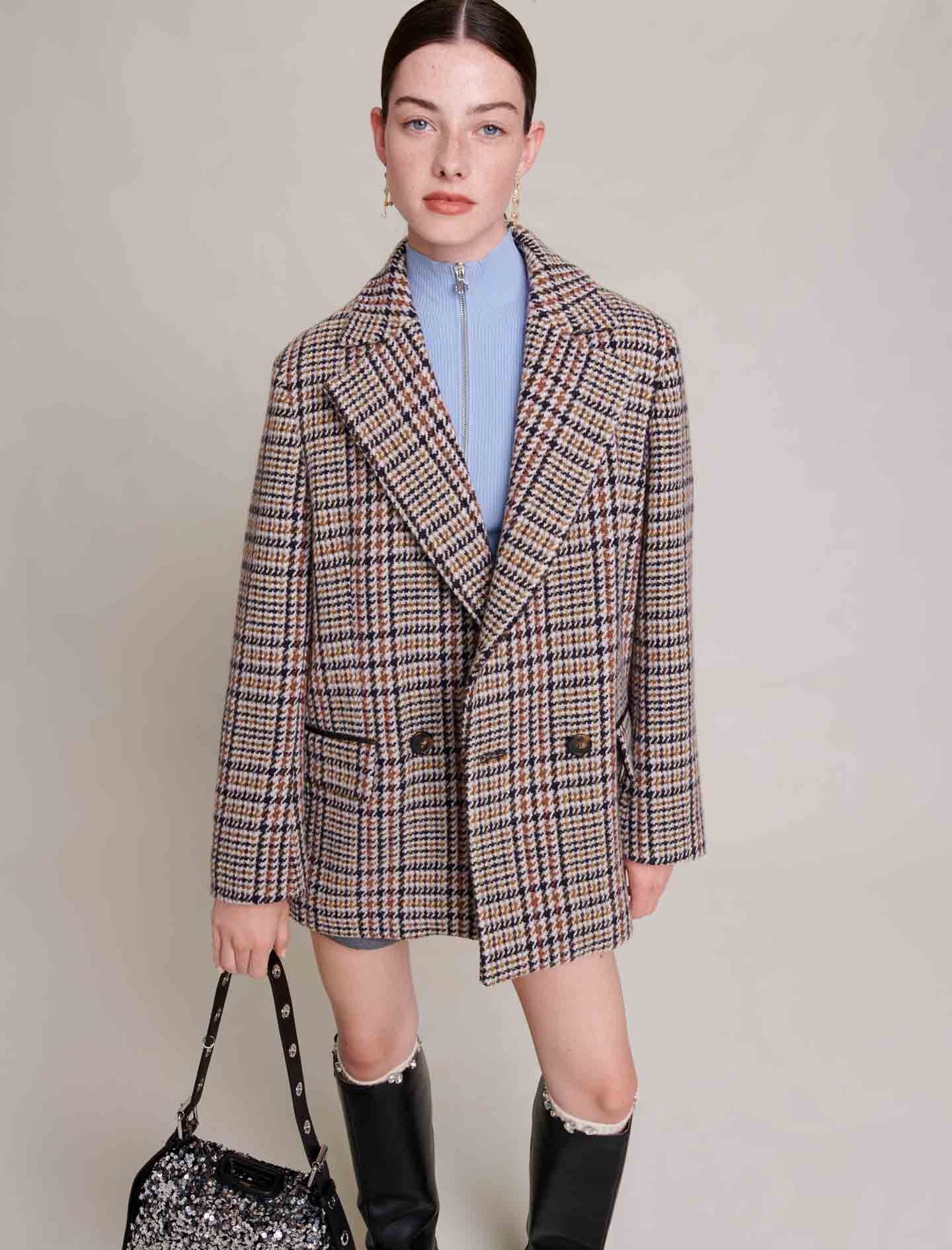 Short checked jacket - 6