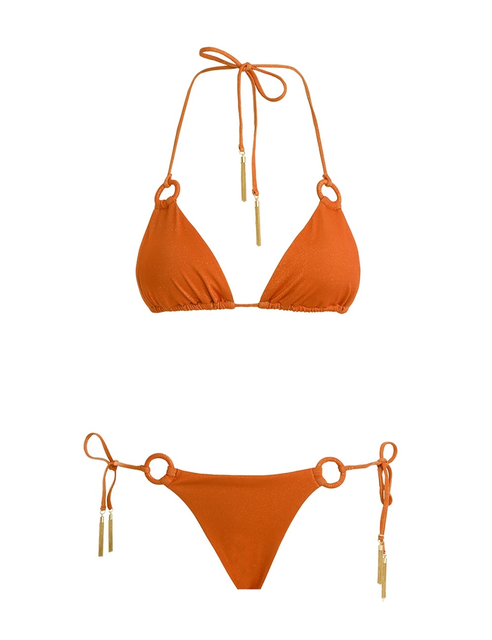 ANNEKE LUREX RING TIE BIKINI - 1