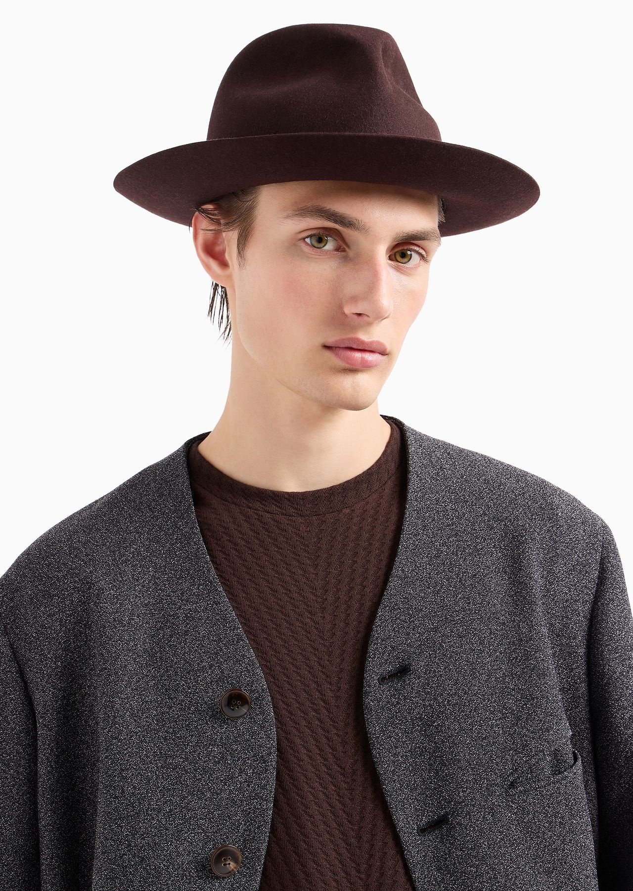 Gere line single-breasted jacket in a viscose-blend crêpe - 5