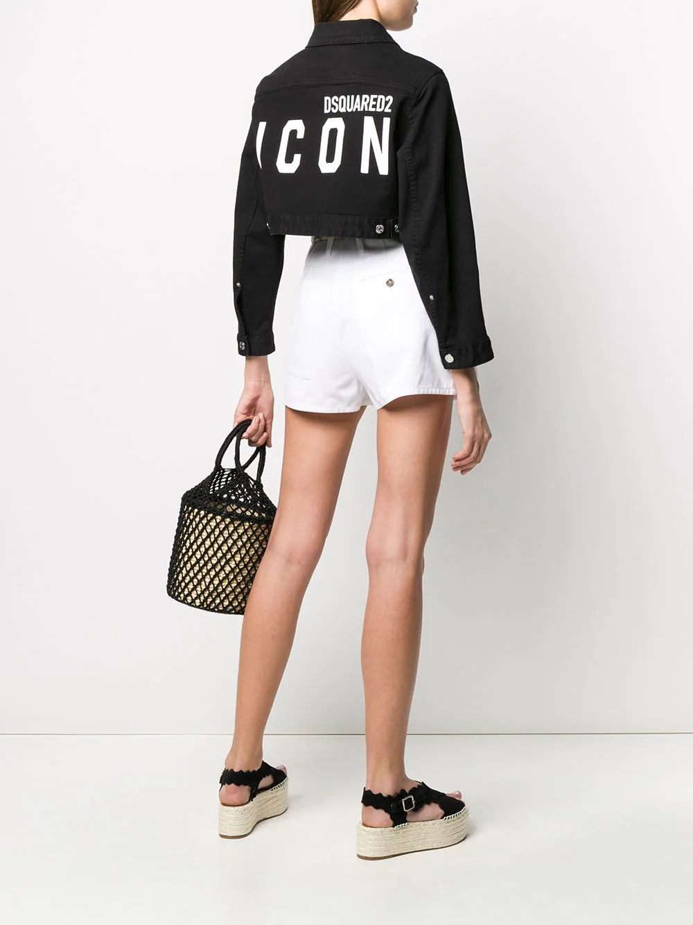 Icon cropped denim jacket - 2