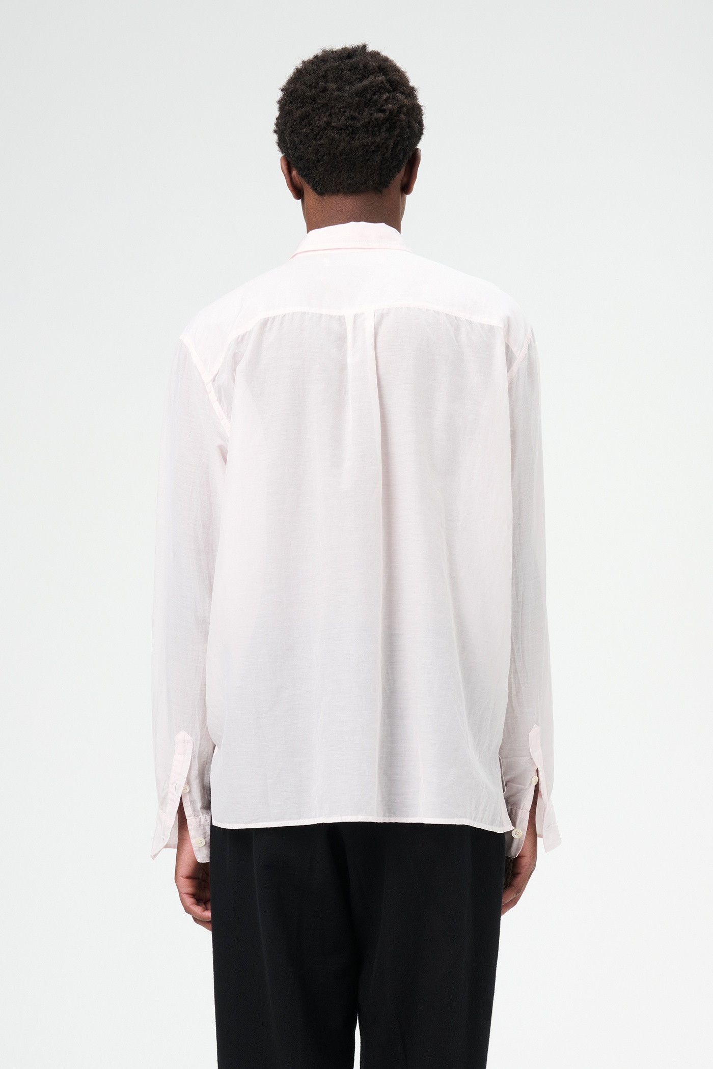 Adorn Shirt Ballet Pink Sheer Cotton Silk - 6